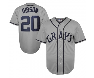 Men's Homestead Grays #20 Josh Gibson National League Baseball Stitched Jersey