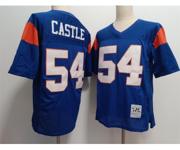 Blue Mountain State #54 Thad Castle Blue Stitched Football Jersey