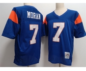 Blue Mountain State #7 Alex Moran Blue Stitched Football Jersey