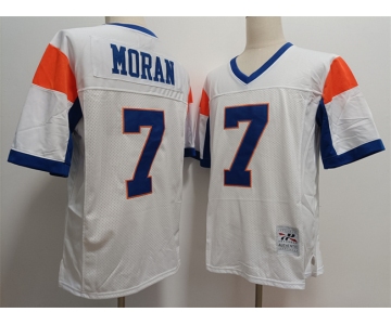 Blue Mountain State #7 Alex Moran White Stitched Football Jersey