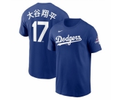 Men Los Angeles Dodgers 17 Shohei Ohtani Royal 2024 World Series Champions Name 26 Number T Shirt