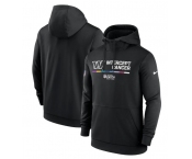 Men's Washington Commanders 2022 Black Crucial Catch Therma Performance Pullover Hoodie