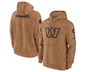 Men's Washington Commanders 2023 Brown Salute to Service Pullover Hoodie