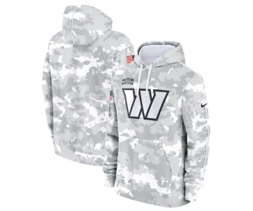 Men's Washington Commanders 2024 Arctic Camo Salute To Service Club Fleece Pullover Hoodie