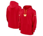 Men's Washington Commanders Red Performance Pullover Hoodie