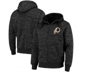 Men's Washington Redskins G-III Sports by Carl Banks Heathered Black Discovery Sherpa Full-Zip Jacket