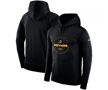 Men's Washington Redskins Nike Black Sideline Property Of Wordmark Logo Performance Pullover Hoodie