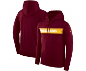 Men's Washington Redskins Nike Burgundy Sideline Team Performance Pullover Hoodie