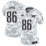 Women's Washington Commanders #86 Zach Ertz 2024 F.U.S.E Arctic Camo Salute To Service