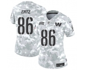 Women's Washington Commanders #86 Zach Ertz 2024 F.U.S.E Arctic Camo Salute To Service