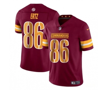 Youth Washington Commanders #86 Zach Ertz Burgundy Vapor Limited Stitched Football Jersey