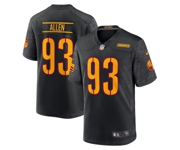 Youth Washington Commanders #93 Jonathan Allen 2022 Black Game Stitched Jersey