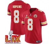 Men Kansas City Chiefs DeAndre Hopkins #8 Red 2024-2025 Super Bowl LIX F U S E Stitched Jersey