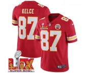 Men Kansas City Chiefs Travis Kelce #87 Red 2024-2025 Super Bowl LIX F U S E Stitched Jersey