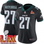 Women Philadelphia Eagles Quinyon Mitchell #27 Black 2024-2025 Super Bowl LIX F U S E Stitched NFL Jersey