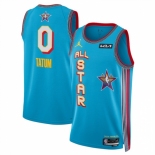 Men 2025 All Star #0 Jayson Tatum Light Blue Stitched Basketball Jersey