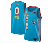 Men 2025 All Star #0 Jayson Tatum Light Blue Stitched Basketball Jersey