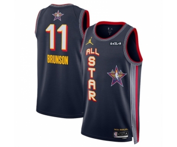 Men 2025 All Star  #11 Jalen Brunson Navy Stitched Basketball Jersey