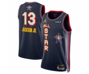 Men 2025 All Star  #13 Jaren Jackson Jr Navy Stitched Basketball Jersey