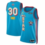 Men 2025 All Star  #30 Stephen Curry Light Blue Stitched Basketball Jersey