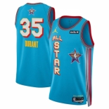 Men 2025 All Star  #35 Kevin Durant Light Blue Stitched Basketball Jersey