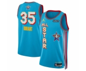 Men 2025 All Star  #35 Kevin Durant Light Blue Stitched Basketball Jersey