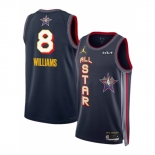 Men 2025 All Star  #8 Jalen Williams Navy Stitched Basketball Jersey