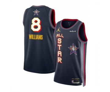 Men 2025 All Star  #8 Jalen Williams Navy Stitched Basketball Jersey