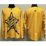 Men's All-Star Game 2024 Yellow Primegreen Stitched Hockey Jersey