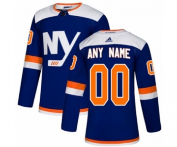 Adidas New York Islanders Customized Authentic Blue Alternate NHL Jersey