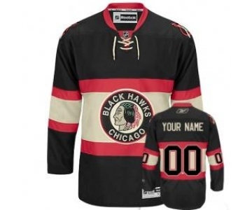 Chicago Blackhawks Third Personalized Black Jersey