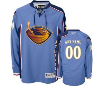 Customized Atlanta Thrashers Jersey Blue Home Man Hockey