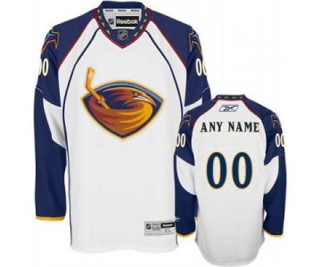 Customized Atlanta Thrashers Jersey White Road Man Hockey