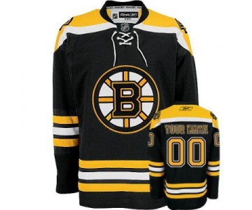 Customized Boston Bruins Jersey Black Home Man Hockey