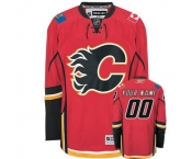 Customized Calgary Flames Jersey Red Home Man Hockey