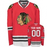 Customized Chicago Blackhawks Jersey Red Home Man Hockey