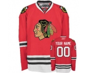 Customized Chicago Blackhawks Jersey Red Home Man Hockey