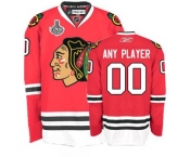 Customized Chicago Blackhawks Jersey Red Home Stanley Cup Finals Man Hockey