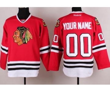 Customized Chicago Blackhawks Red 2014 Hockey Stadium Series Jerseys