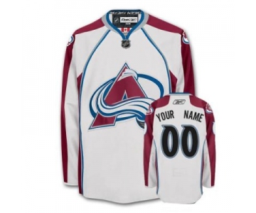 Customized Colorado Avalanche Jersey White Road Man Hockey