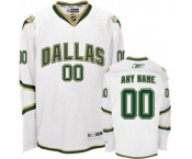 Customized Dallas Stars Jersey White Man Hockey