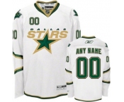 Customized Dallas Stars Jersey White Mans Hockey