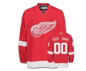 Customized Detroit Red Wings Jersey Red Home Man Hockey