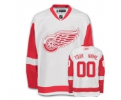 Customized Detroit Red Wings Jersey White Road Man Hockey