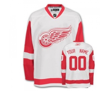 Customized Detroit Red Wings Jersey White Road Man Hockey