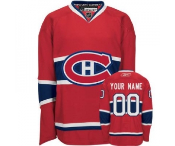 Customized Montreal Canadiens Jersey Red Home Man Hockey