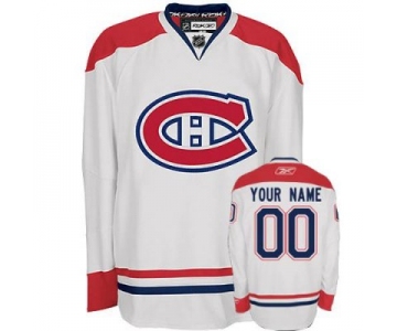 Customized Montreal Canadiens Jersey White Road Man Hockey