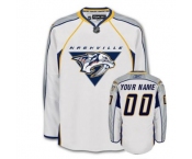 Customized Nashville Predators Jersey White Road Man Hockey