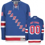 Customized New York Rangers Jersey Blue Home Man Hockey