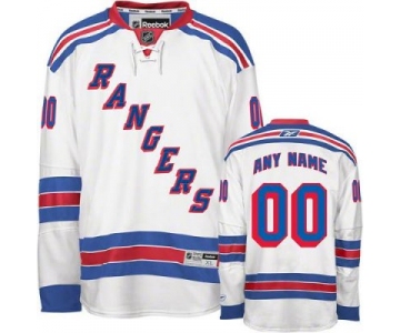 Customized New York Rangers Jersey White Road Man Hockey